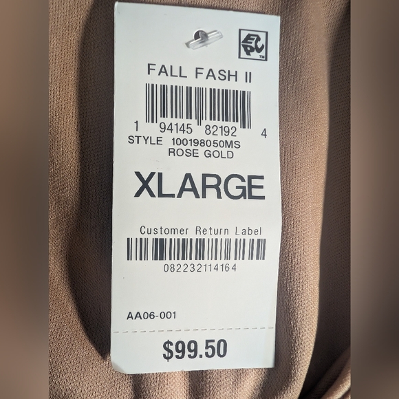 INC International Concepts Sequin Wrap Dress in Rose Gold Size XL - Picture 6 of 10